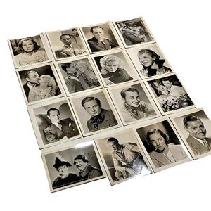 Lot of 16 Vintage Photos Hollywood Portrait MGM Publicity 4x5 Photographs Rare